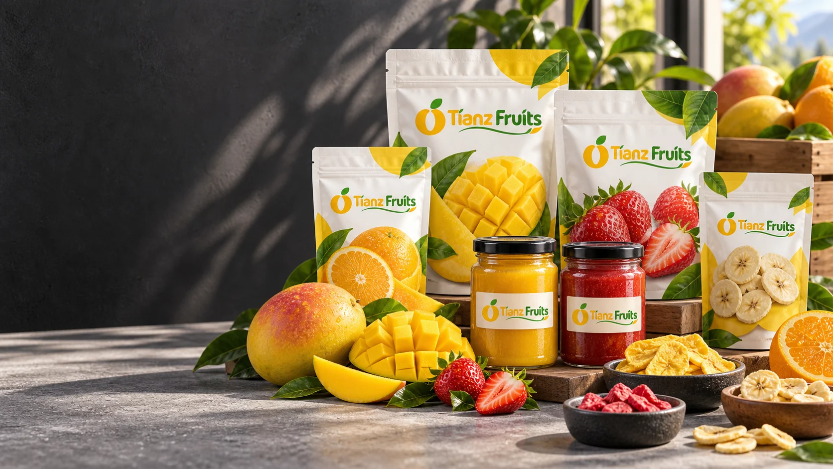 Tianz Fruits branded fruit products and fresh fruit