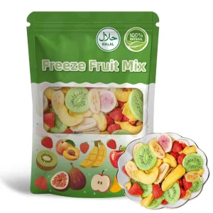 1 Kilogram Mixed Freeze Dried Sliced Fruits Crispy Halal Bulk Chinese Snacks Sweet Apple Type Low Moisture No Additives No Sugar