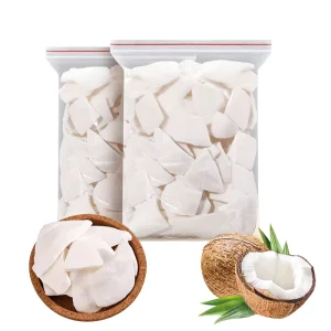 1 kg High Quality Freeze-Dried Coconut Slice Big Crunchy Sugar-Free Fruit Chips Preserved Water Powder Snack