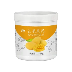 1.36 kg Mango Puree High Quality for Bubble Tea Fruit Tea Dessert Ice Cream Different Flavor