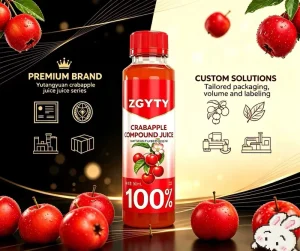100% Crabapple Juice Zero Sugar Relieves Hangovers Cuts Spicy Food Eases Greasy Feeling No Additives 300ml Box Bottle Aseptic