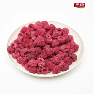 100% Natural FD Freeze Dried Raspberry Crisps Original Flavor Crunchy Healthy Snack for Baking Cereal Yogurt Topping
