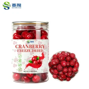 100% Natural Freeze Dried Fruit Snack Bulk Freeze Dried Whole Cranberry Fruits Dried Fruits Packaging
