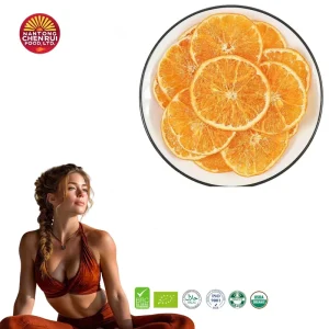 100% Natural Freeze Dried Orange Slices Factory Direct Organic Preserved Fruit Snack for Baking Instant OEM Available