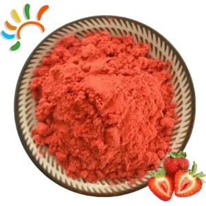 100% Natural Freeze Dried Strawberry Powder Whole Fruit Lyophilized Sweet Fruity Flavor for Food and Beverage