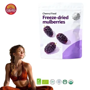 100% Natural Freeze Mulberry Slices Bulk 100% Natural Freeze Mulberry Yogurt Preserved Fruit for Baking OEM