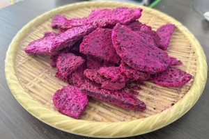 100% Organic Freeze-Dried Dragon Fruit Crisps Sweet Sugar-Free Bulk Packaging Healthy Snacks Baking Desserts Natural Preserved