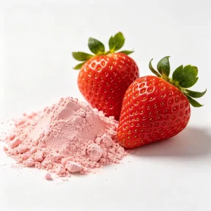 100% Pure Organic Freeze Dried Strawberry Powder Fruit Powder for Smoothie & Baking