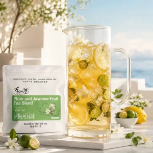1000ml Organic Cold Brew Plum Jasmine Apple Fruit Tea 25g Bagged Caffeine Free Sweet Sour Refreshing Metabolism