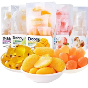100g Dobbys Fruit Flavored Soft Candies Fruit Juice Soft Candies Sweet Chewy Candy Snacks
