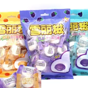 100g Snowy Mochi Cotton Candy Soft Fluffy Sweet Marshmallow Treats Fruity Flavor Ready Eat Kids’ Parties Birthday Favors School