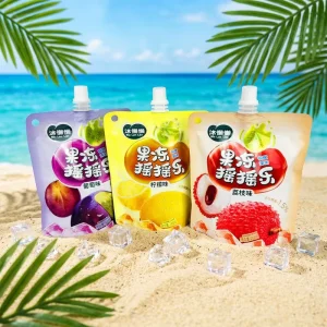 100ml 120ml 150ml Fruit Puree Jelly Milk Drink Bag, Recloseable Baby Food Spout Pouch, Gravure Printing, Mylar, Ecofriendly
