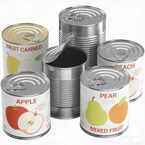 100ml 200ml 300ml 500ml Food grade 3 Piece Metal Tinplate Can for Storing Food with Pull ring Lid