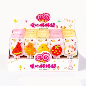 10g Colorful Gummy Candies Cartoon Shape Fruit Flavour Sweets Candy Lollipop Candy