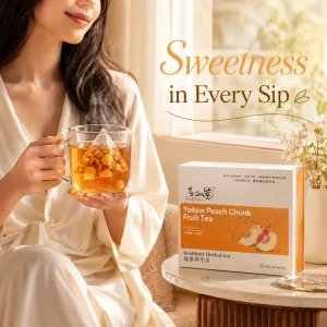125g Yellow Peach Chunk Organic Health Tea 5 Bags 25g Giant Sachet Freeze Dried