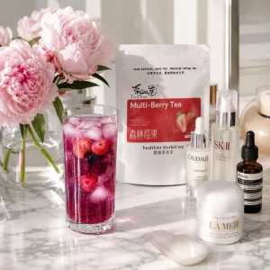 150g Multi Berry Tea Organic Caffeine Free Cold Brew Bagged Fruit Tea Mix with Natural Radiance Support
