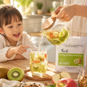 150g Organic Kiwi & Pear Fruit Tea Bag for Cafe Supply Freeze Dried Natural Caffeine Free Health Tea Mix