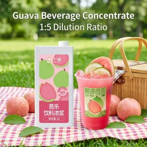1L Factory Price Concentrated Red Guava Juice Syrup Fruit Juice Content Greater Than 95%