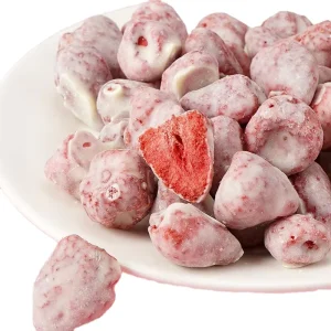 1kg Freeze Dried Strawberry with Chocolate Coating Sweet Taste Water Preserved Bulk Packaging