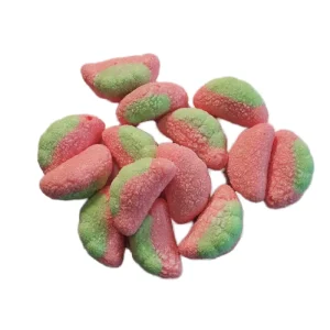 1kg Low MOQ Sour Freeze Dried Bulk Candy Fruit flavored Chinese Snack Sweets Green Cube shaped Hard Lollipop