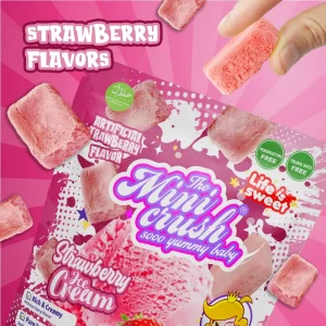 2 Pack Strawberry Flavour Freeze Dried Ice Cream Candy