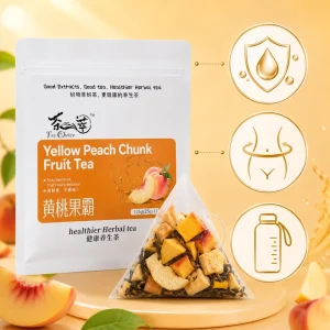 25g Bag Organic Yellow Peach Health Tea Freeze Dried Peach White Peach Apple Pear 1000ml Cold Brew Caffeine Free Tea