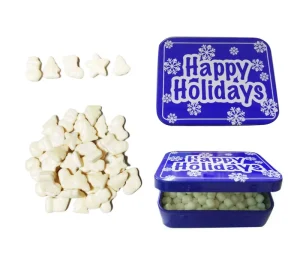 30g Cool Mint Flavored Christmas Sugar Free Xylitol Sorbitol Tablet Pressed Candy in Bag Packaging
