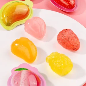 3D Fruity Mango Gummies QQ Gummies 250g Colorful Sweet Candy 1 Pack