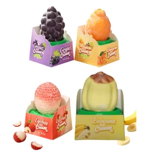 3D Ice Cream Viral Fruit Ice Cream Halal Certified Food Propitious mango Ice Fruit Shape Ice Cream