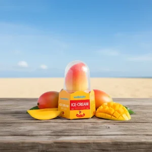 3D Mango Shaped Plant Based Ice Cream Popsicle 75g Ready to Eat 12 Months Shelf Life Halal