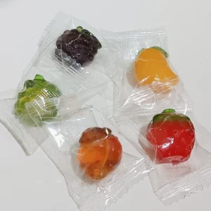 3D Peel Gummy Candy Fruit Peel Gummy 4D Peelable Fruit Gummy Sweets