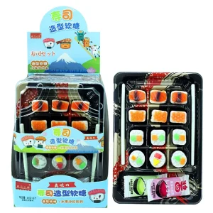 48g Fun Sushi Shaped Fruity Gummy Candy Children’s Snacks Box Multi Colored 8 Small Boxes