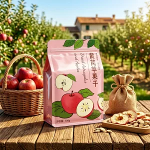 500g Dried Apples Original Flavor Healthy Snacks Farm Dried Steamed Fruit Preserves Room Temperature Storage