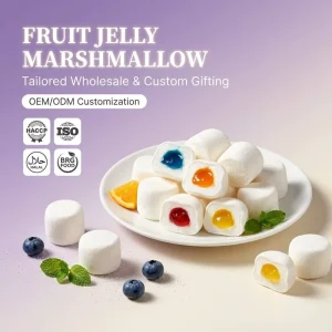 500g Mixed Fruit Flavored Marshmallow Soft Candy Bulk Pack for Wedding Party Favors and OEM Export