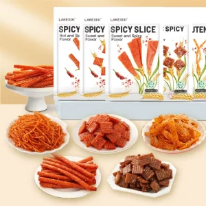 92g Natural Latiao Snack Halal Certified Exotic Spicy Fried Wheat Grain Vegan Friendly Dried Flavored Flour Packaged