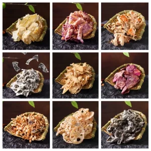 Agricultural Food Products Tempura Snacks Veggie Healthy Crunchy Seaweed Flavor Mixed Vegetables Crisps