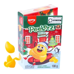 Amos Peelerz Christmas Gift Book Novelty Peelable Mango Gummy Candy