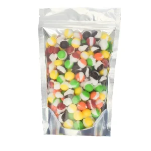 Assorted Colors Tropical Fruit Flavors Chewing Gum Candy Halal Freeze Dried Rainbow Candy Sweets