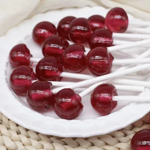 Assorted Fruit Flavor Lollipop Mixed Colored Ball Shaped Hard Candy Bulk Sweet Snack Supermarket