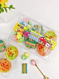Assorted Gummy Candy Variety Pack Bulk Fruity Jelly Bears Sharks Worms Favor Sweets Private Brand Supplier OEM ODM