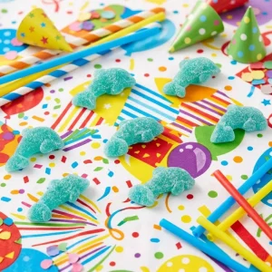 Assorted Rainbow Mini Sour Pencil Bites Multi flavor Filled Licorice Candy Chunks