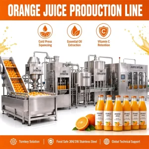 Automatic Industrial Orange Juicer Machine Stainless Steel Large Capacity Citrus Lemon Juice Processing Production Line