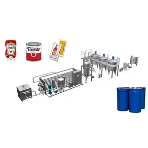 Automatic Juice Production Whole Line Making Filling Machine Tomato Sauce Paste Production Line for 15 Ton/h