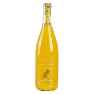 BARAKA Chinese factory High Quality Pineapple Moscato Sweet Wine 750ml OEM Customized Fruity Aperitif Wine 10% Alcohol ISO