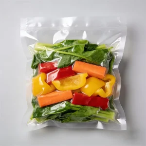 BPA Free Food Grade Vacuum Sealer Bag Custom Packaging Fruit Vegetable Salad Nut Seal Clear Storage Pouch