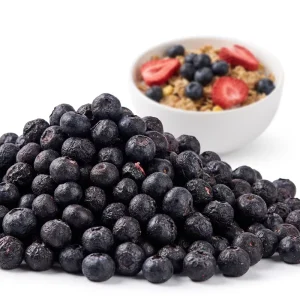 BRC Certified FD Sour Blueberries 100% Whole Freeze Dried Bulk Fruit Snack Non GMO Superfood for Retail & Confectionery
