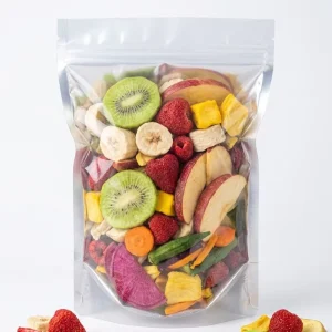Bag Retail Ready Snack Kiwi Strawberry Banana Mango Red Pitaya Apple Mixed Freeze Dried Fruit