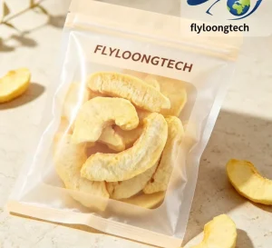 Bagged Fresh Organic Green Freeze Dried Fruits Chips Snacks Freeze Dry Yellow Peach