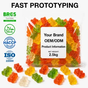 Bear Gummy Candy Bulk Custom OEM ODM Private Label Manufacturer Halal Sweet Sour Fruit Assorted Flavor TIK TOK