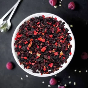 Black Currant Fruit Tea Dried Flower Mixed Fruit Flavor Sweet Blended Fruity Health Tea Loose Package Bag
